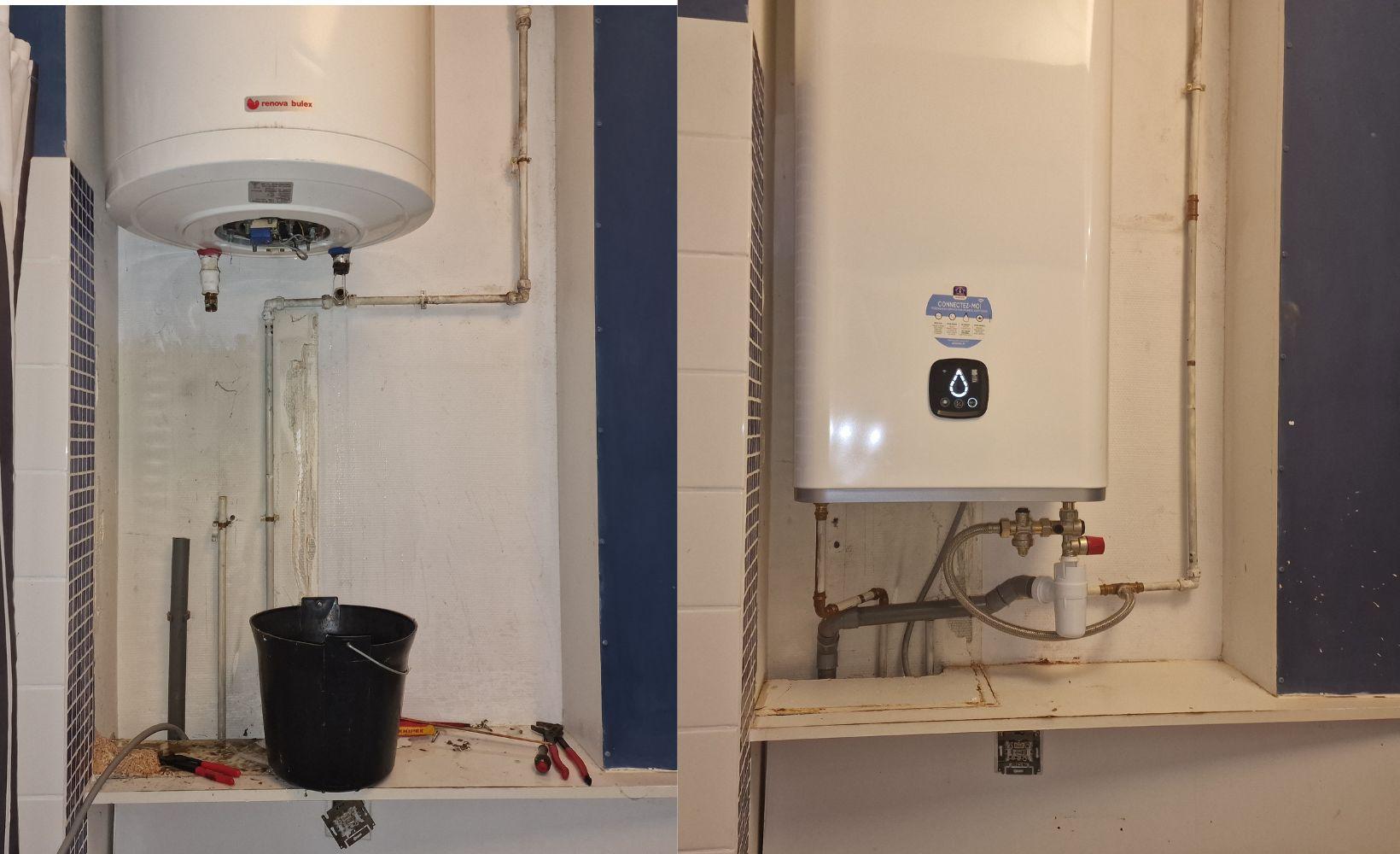 Services d'installation de chauffe-eau par des professionnels qualifiés